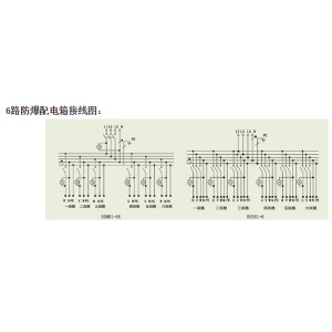 6回路防爆配電箱接線圖